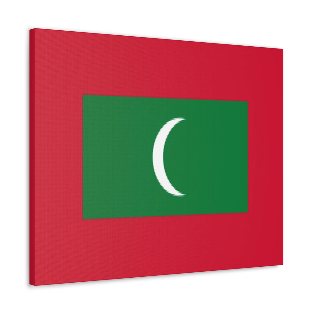 Maldives Country Flag Canvas Vibrant Wall Art Unframed Home Decor